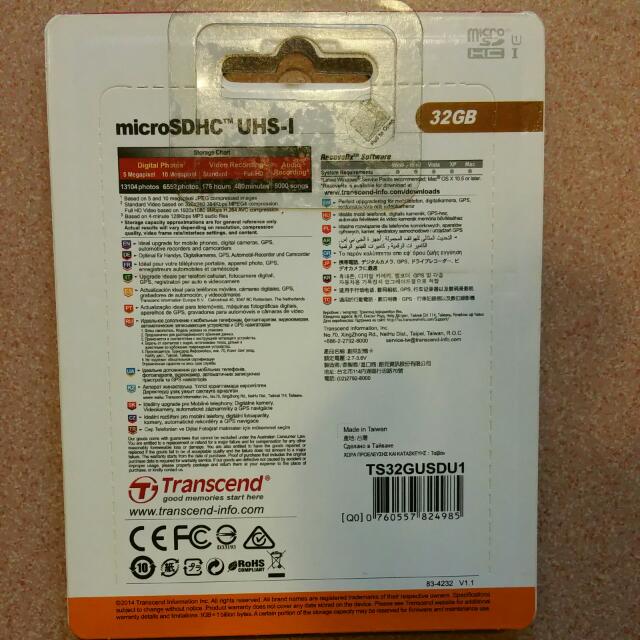 MicroSDHC (Category: Other Mobile & Gadget Accessories) located in Singapore. Submitted by taylorfoo (Listing ID 10915409, Image 2). Description: .
