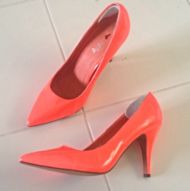 3 inch neon heels hot sale
