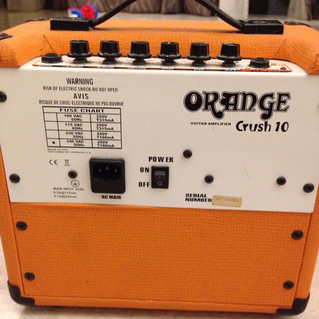 Orange Crush 10 Electric Guitar Amp, Hobbies & Toys, Music & Media ...