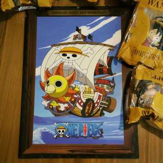 mcdonald's onepiece thousand sunny papercraft ship -- Reserved