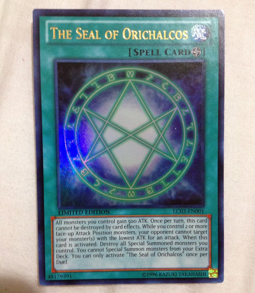 Yugioh TCG The Seal Of Orichalcos lc03en001, Hobbies & Toys, Toys
