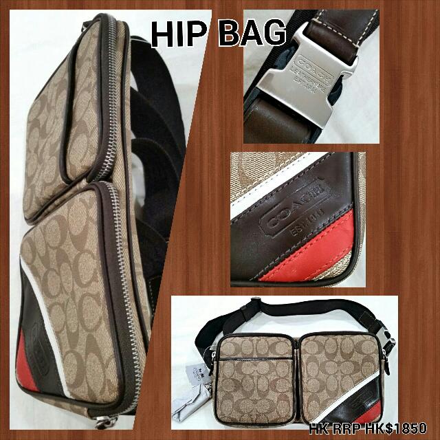 Coach heritage online stripe hip bag