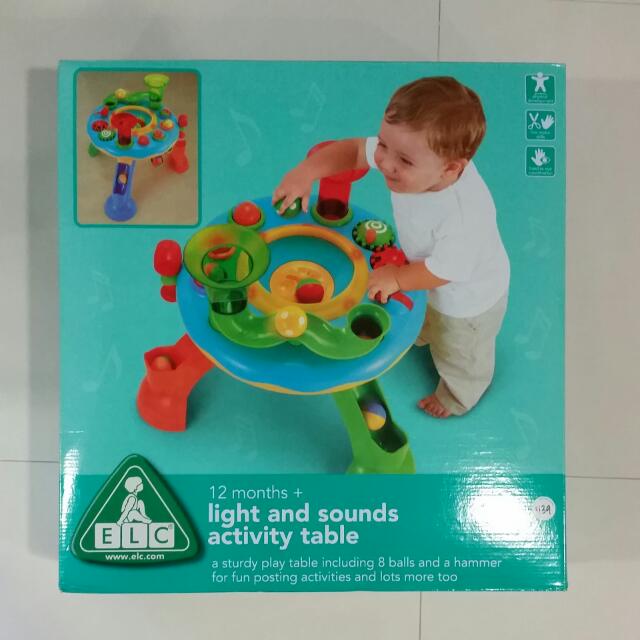 elc light and sound activity table