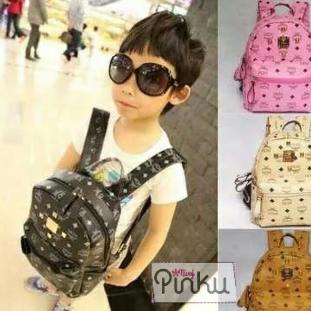 Mcm kids shop backpack