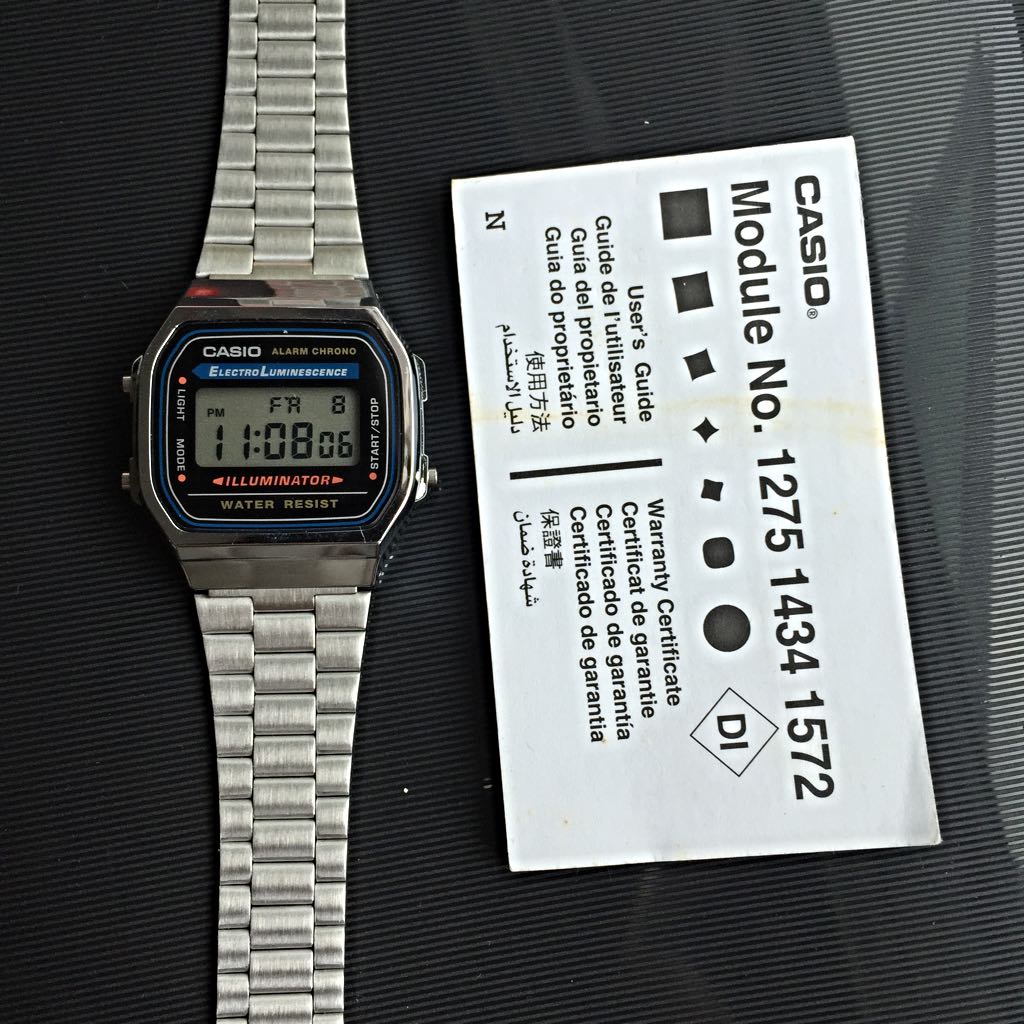 Brand New Old School Casio digital Illuminator Watch A168 w04