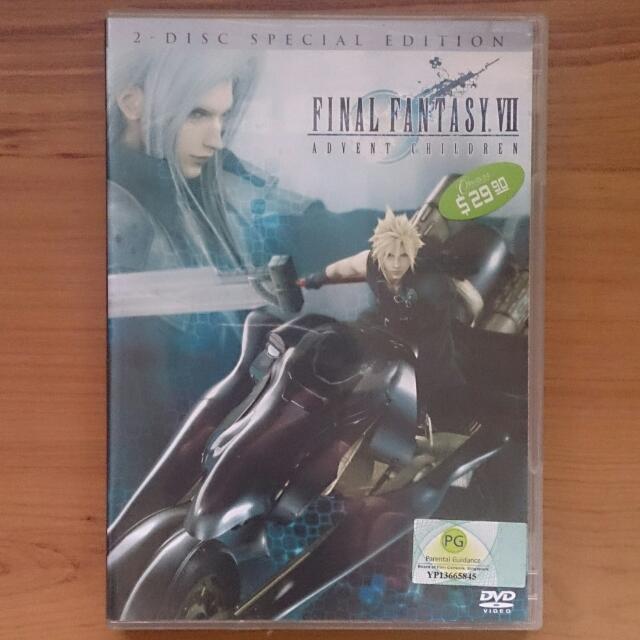 Final Fantasy VII Advent Children movie poster, a nostalgic reference often associated with Jennifer Love Hewitt's early career in the 1990s sitcoms like Party of Five
