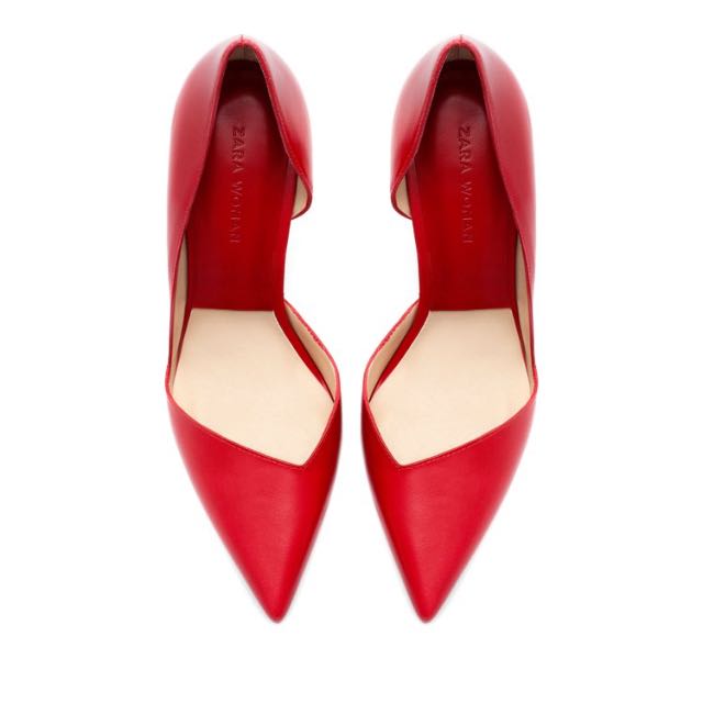 Zara Inspired Matte Red Pointed Heels Women s Fashion Footwear