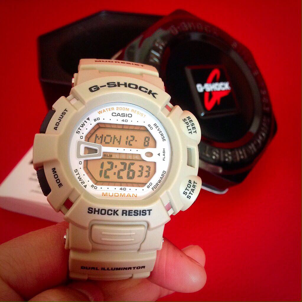 CASIO G-SHOCK Mudman 赤 WR 200M はりつか タッチソーラー
