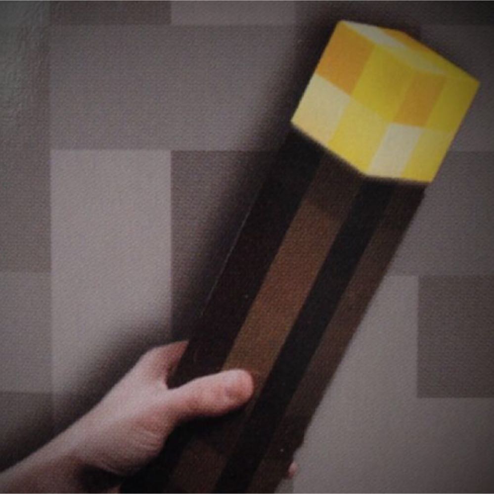 Minecraft Light Up Wall Torch, Hobbies & Toys, Toys & Games on Carousell