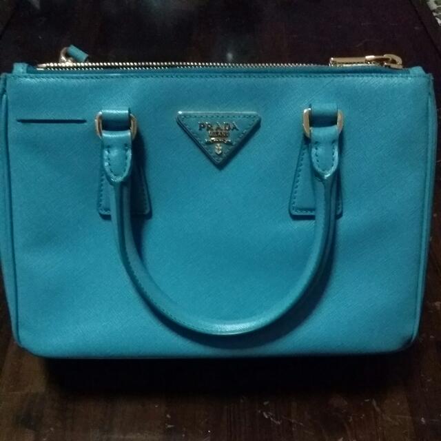 1400 April Offer Prada Bn2316 In Turchese Limited Ed Colour Saffiano Lux Luxury On Carousell