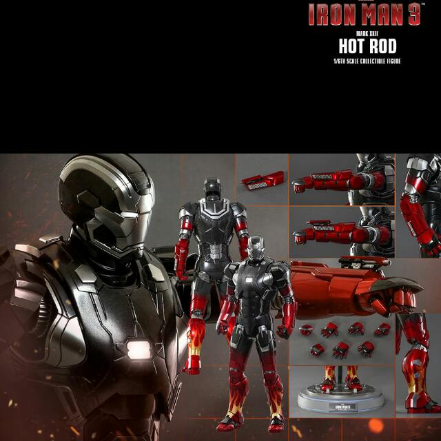 Limited Time Sales IN STOCKS Hot toys Ironman 3 Hot Rod Mark XXII Diecast Exclusive Hobbies Toys Toys Games on Carousell