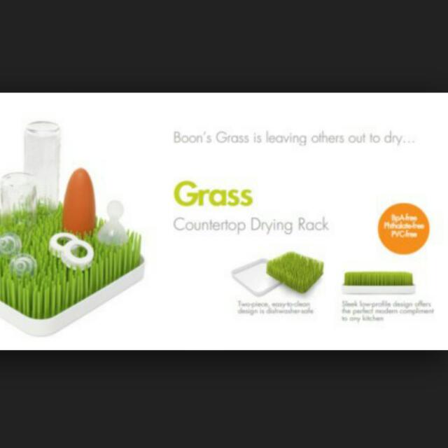 Boon Grass Countertop Drying Rack Green Babies Kids On Carousell