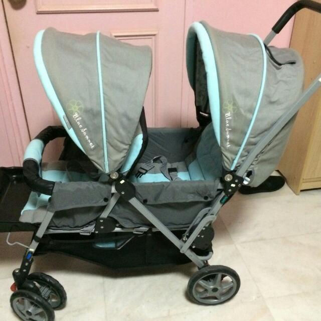 Mamalove Twin Stroller