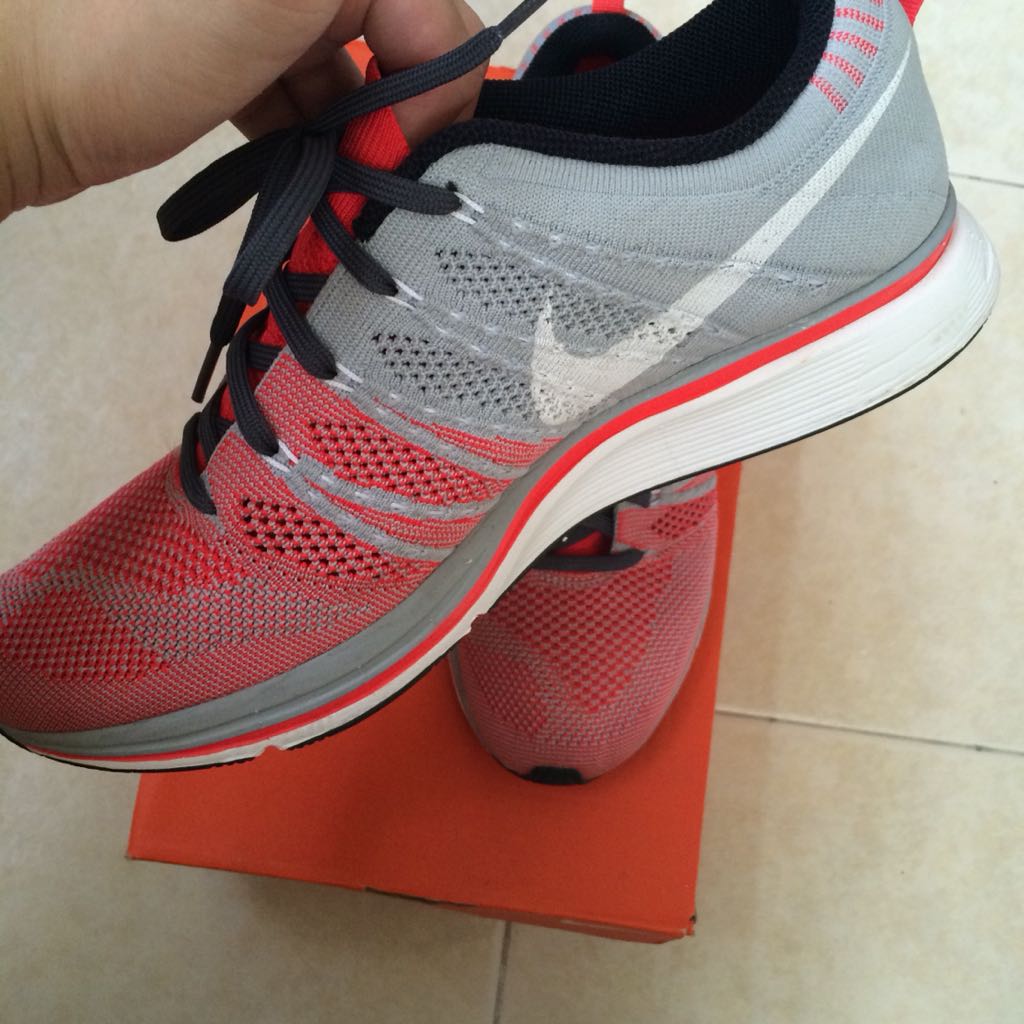 Nike Flyknit Trainer Crimson Red Men s Fashion Footwear Sneakers on Carousell
