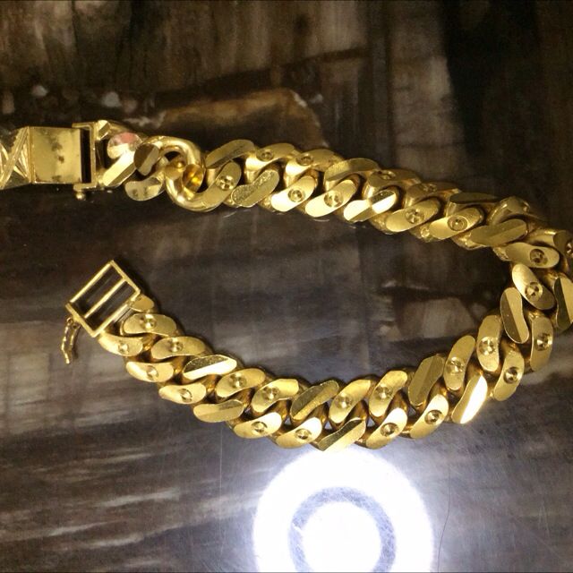 916 gold hand chain
