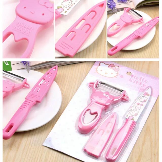 Brand New Hello Kitty Fruit Peeler and Knife, Women's Fashion, Bags ...