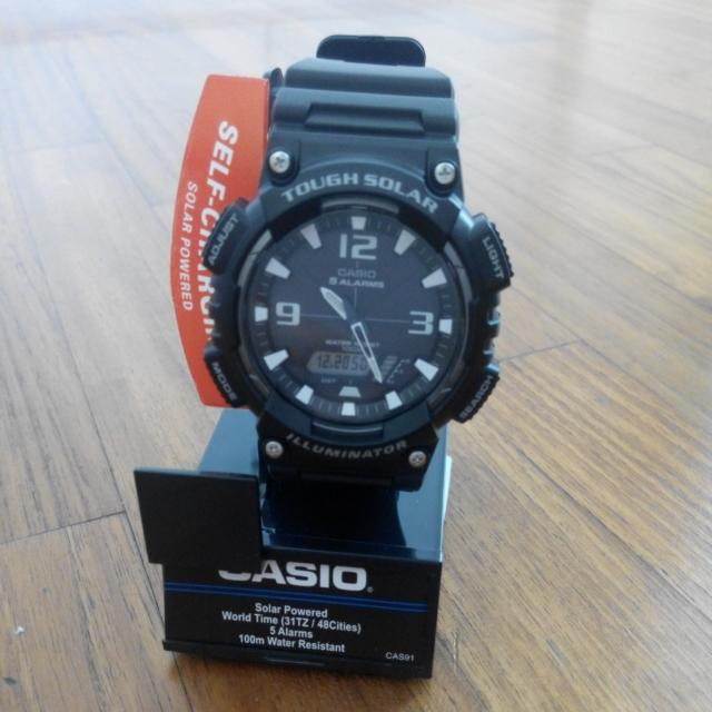 Casio s Men AQ S810W 1AV Solar Sport Combination Watch