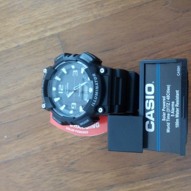 Casio s Men AQ S810W 1AV Solar Sport Combination Watch