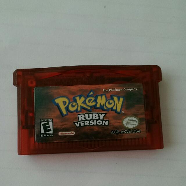 Gba Pokemon Ruby Cartridge Toys Games On Carousell