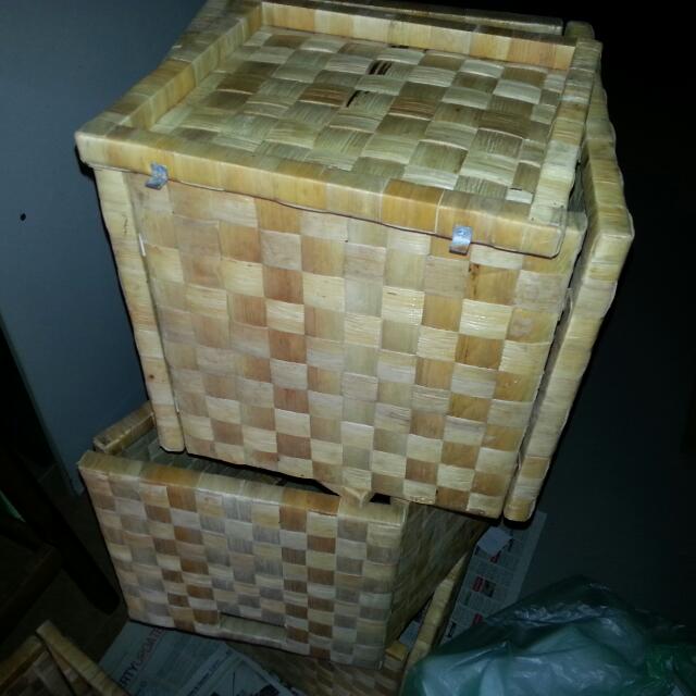 4x IKea Rustic Containers For Expedit Shelves., Furniture & Home Living