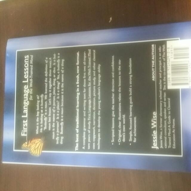 First Language Lessons For The Well Trained Mind Books Stationery On Carousell