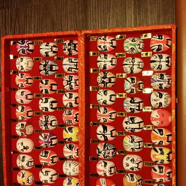 Rare Chinese Opera Clay Masks Miniature , Hobbies & Toys, Memorabilia ...