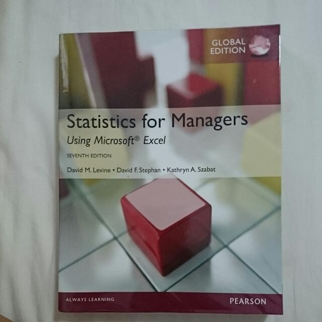 Statistics For Managers Using Microsoft Excel 7th Edition, Hobbies ...
