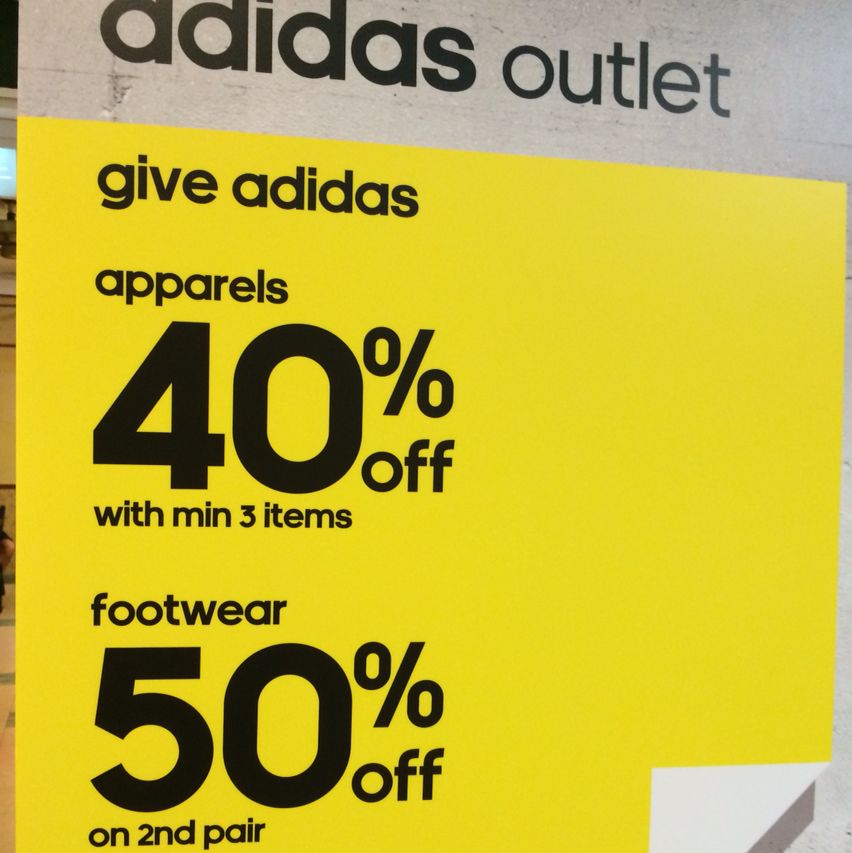 Adidas outlet @ Velocity (ie. Novena Porsche Design Shoes, Sports Equipment, & Games, Water Sports on Carousell