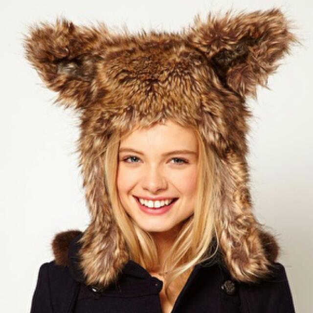 fur ear hat
