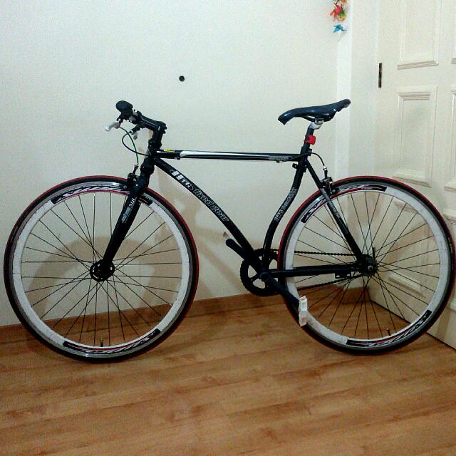 Black HTG Fixie Sports Equipment Bicycles Parts Parts Accessories on Carousell