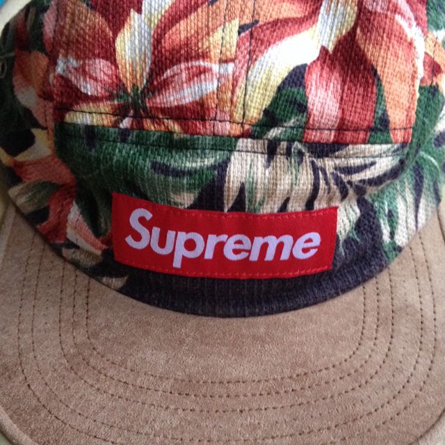 supreme floral camp cap