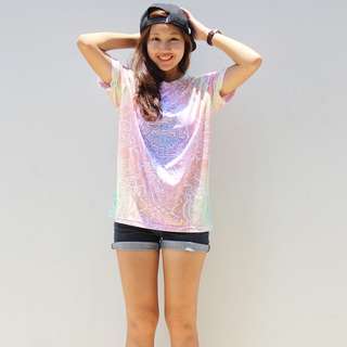 (Pending) Lightning Cherry's Cliff Ombré Swirls Tee ☺️