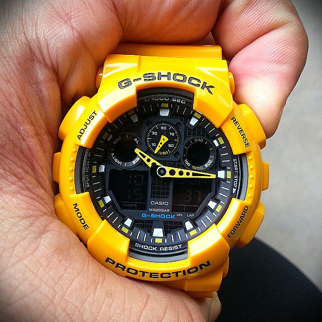 Short Promo G Shock Bumblebee Model GA 100A Computers Tech Parts Accessories Networking on Carousell