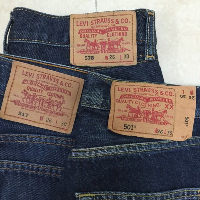 LEVI'S Jeans 517, 578, 501 (For Him) TRIPLE DELIGHT, Men's Fashion,  Bottoms, Jeans on Carousell