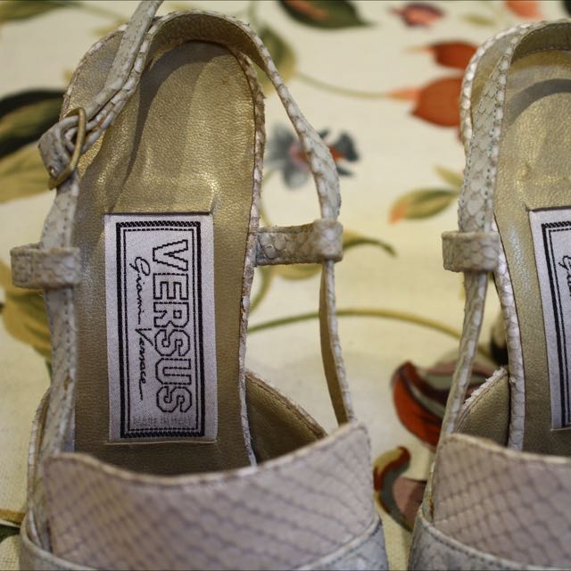 Versace snakeskin shoes on sale