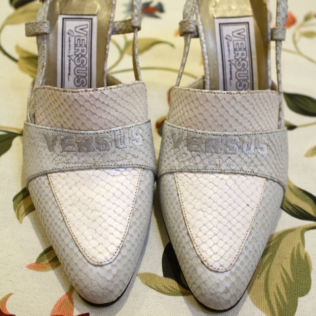 Authentic Gianni Versace Snake Skin Heels