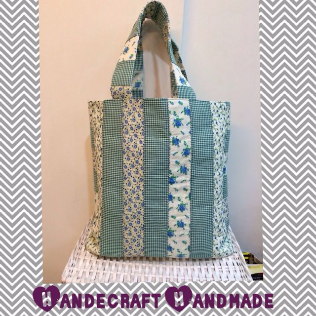 Patchwork Shopper Bag (Category: Stationery & School Supplies) located in Singapore. Submitted by handecraft (Listing ID 11796354, Image 1). Description: .