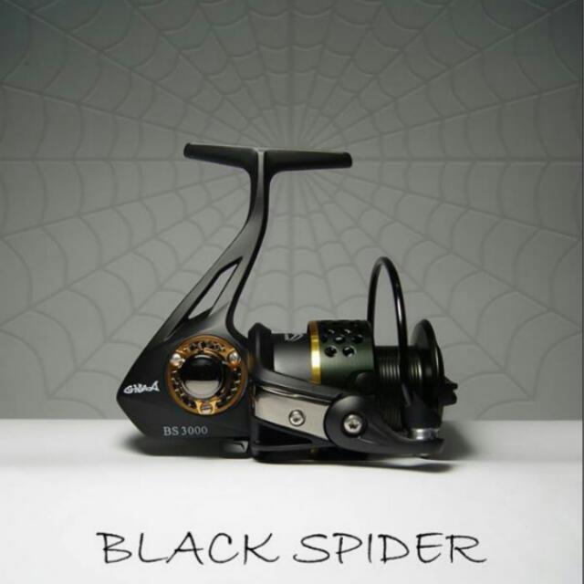 Gmax Black Spider Jigging Reel, Sports Equipment, Fishing on Carousell