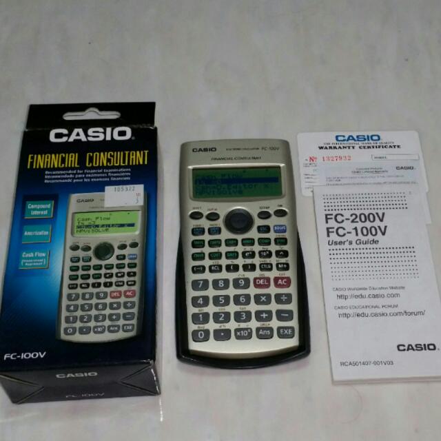 CASIO Financial Consultant Calculator (FC100V), Computers & Tech