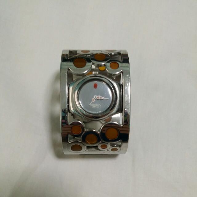 swatch bangle watch