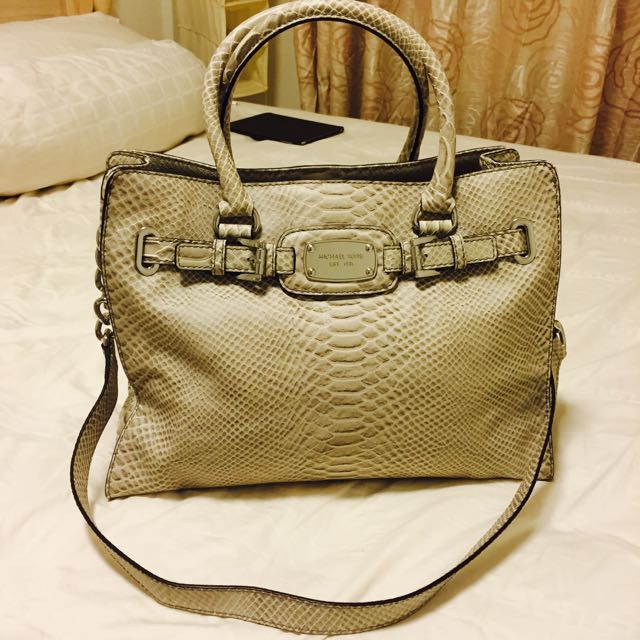 michael kors python tote