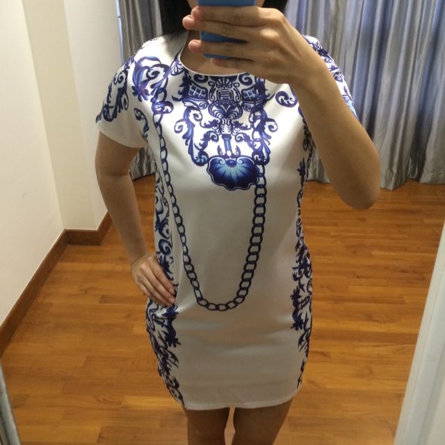 Satin Work Dress