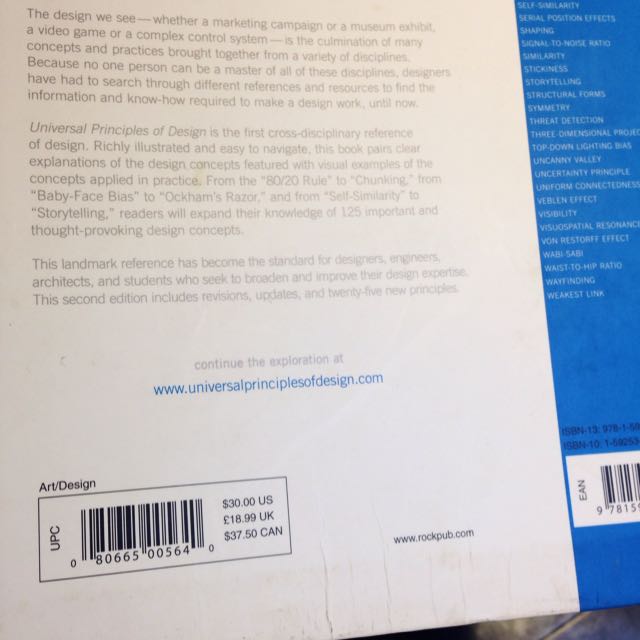 Universal Principles Of Design Books Stationery On Carousell