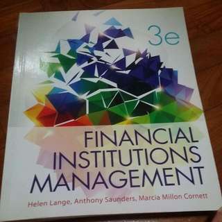 Financial Institutions Management 3rd Edition