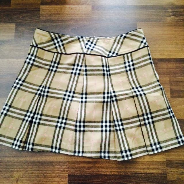 burberry inspired skirt