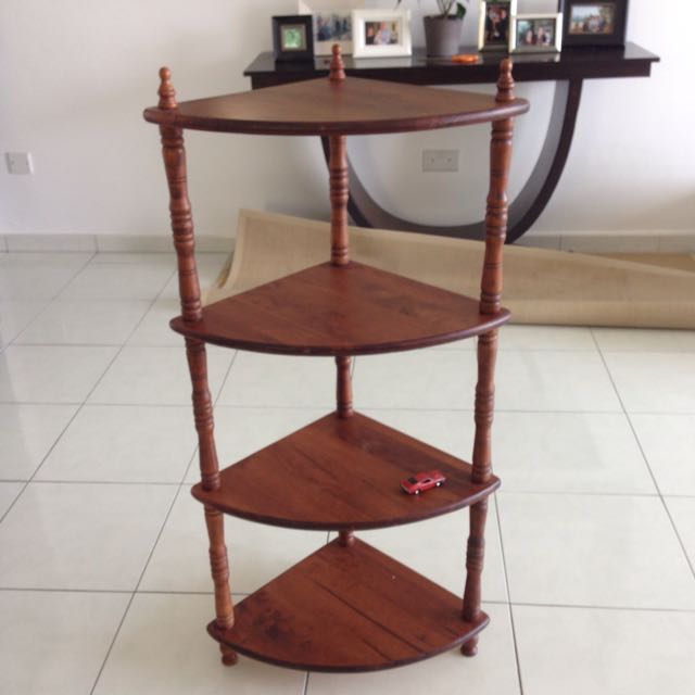 Corner Shelf (solid Wood), Furniture & Home Living, Furniture, Shelves