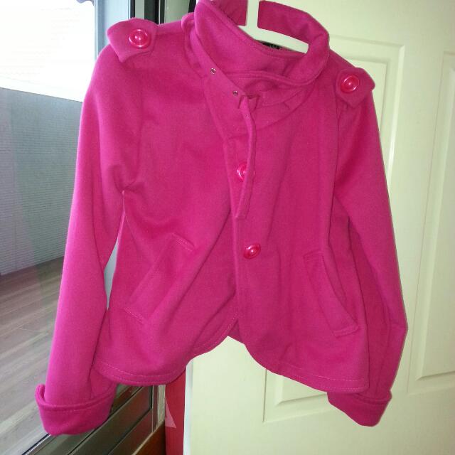 Fuchsia pink jacket