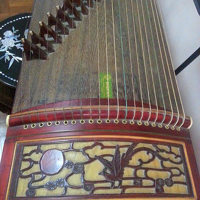 Guzheng With Music Stand And Stool, Hobbies & Toys, Music & Media
