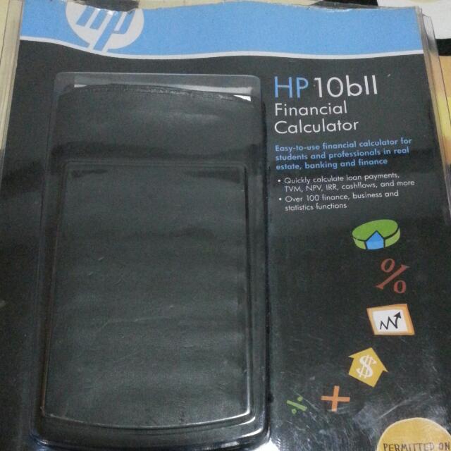 Hp 10bii Financial Calculator With Manual Casing Everything Else On Carousell