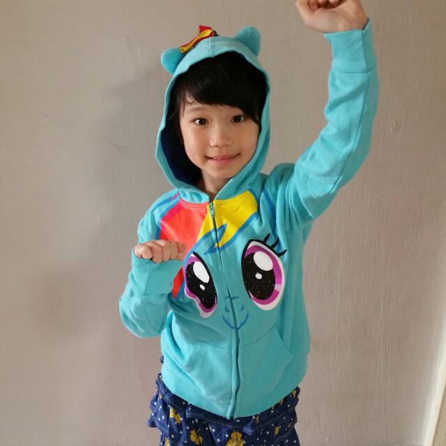 MLP my little Pony Jacket with Hood Rainbow Dash